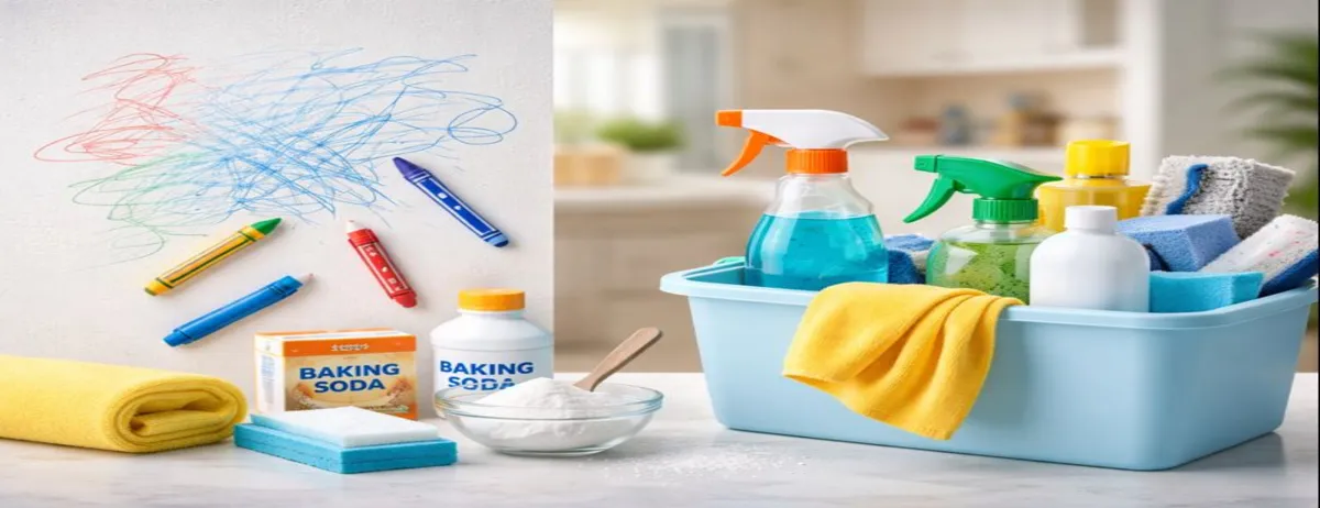 Remove Pen and Crayon Marks Without Damaging the Wall